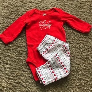 Adorable Christmas Onesie and Legging Set